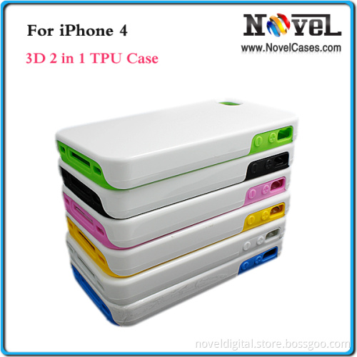 3D Sublimation Cell Phone Case for iPhone4/4s